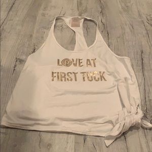 DYI Pure Barre Love at First Tuck Tank